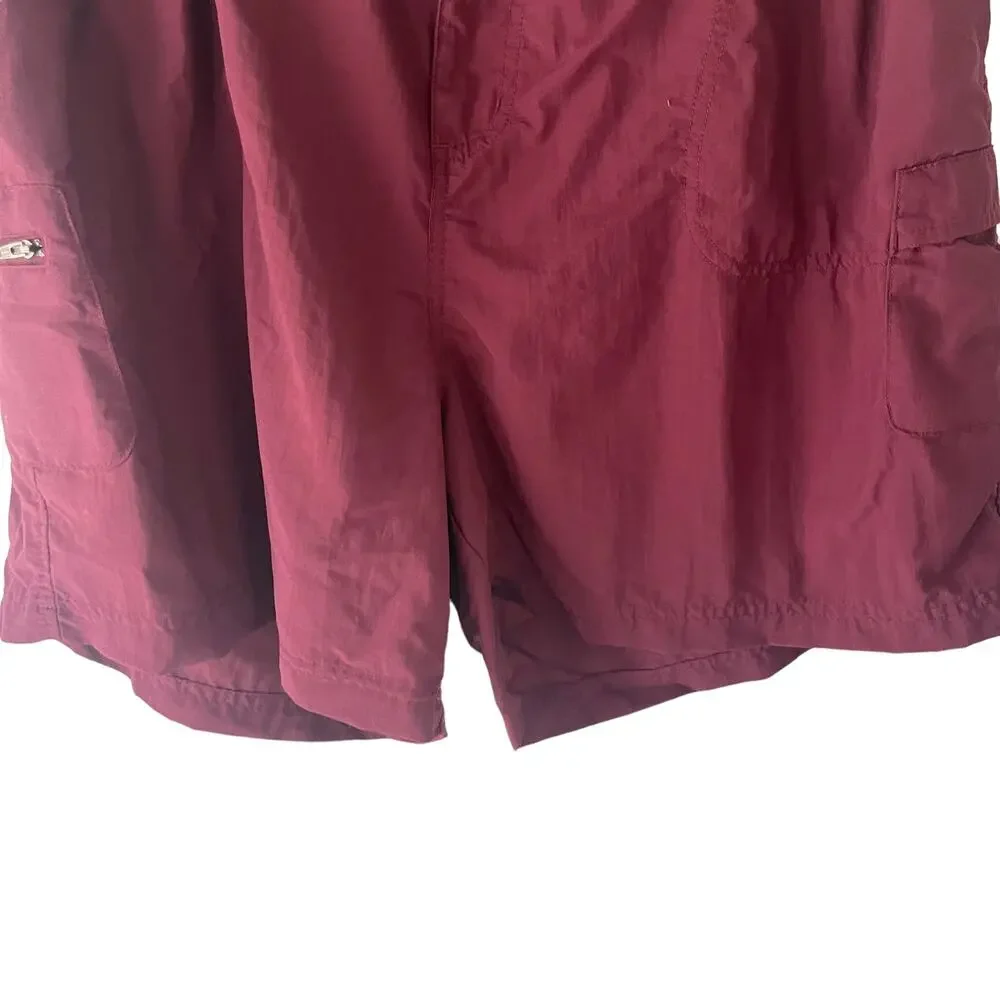 Columbia Men's Size 1X Red Outdoor Shorts‎
